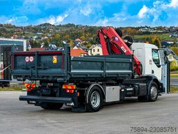 RENAULT D 18 * ABROLLKIPPER + HMF 1220 K-R * TOP!