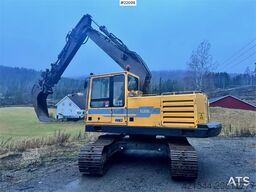 Volvo EC200 crawler excavator with rototilt and narrow b