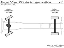 Peugeot E-Expert 100% elektrisch kippende zijlader