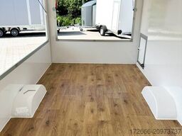 Blyss H15362HN | WEISS 360X203X230CM 1500KG VERKAUFSANHÄNGER | 2X VERKAUFSKLAPPE