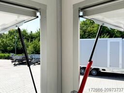 Blyss H15362HN | WEISS 360X203X230CM 1500KG VERKAUFSANHÄNGER | 2X VERKAUFSKLAPPE