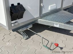 Blyss H15362HN | WEISS 360X203X230CM 1500KG VERKAUFSANHÄNGER | 2X VERKAUFSKLAPPE