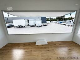 Blyss H18422HN | WEISS 420X223X230CM 1800KG VERKAUFSANHÄNGER | 2X VERKAUFSKLAPPE