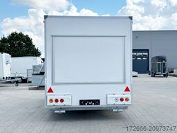 Blyss H18422HN | WEISS 420X223X230CM 1800KG VERKAUFSANHÄNGER | 2X VERKAUFSKLAPPE