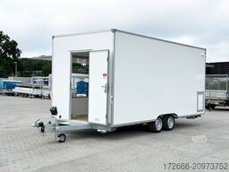 Blyss H25522HTN | WEISS 520X223X230CM 2500KG VERKAUFSANHÄNGER | 2X VERKAUFSKLAPPE