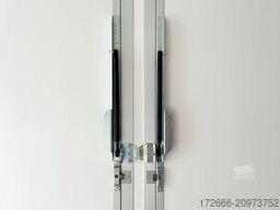 Blyss H25522HTN | WEISS 520X223X230CM 2500KG VERKAUFSANHÄNGER | 2X VERKAUFSKLAPPE