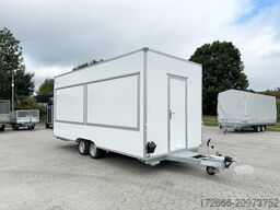 Blyss H25522HTN | WEISS 520X223X230CM 2500KG VERKAUFSANHÄNGER | 2X VERKAUFSKLAPPE