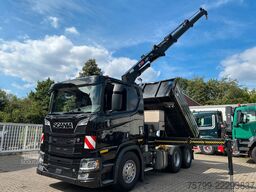 SCANIA R650 V8 3Skipper+HIAB X-HIDUO 188 Kran 6x4