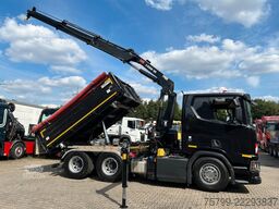 SCANIA R650 V8 3Skipper+HIAB X-HIDUO 188 Kran 6x4
