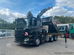 SCANIA R650 V8 3Skipper+HIAB X-HIDUO 188 Kran 6x4