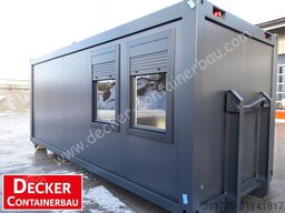 Decker Containerbau Bürocontainer 20ft, auf ABR, sofort