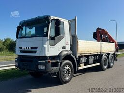 Iveco 330 6x4 with Palfinger PK 18500 crane
