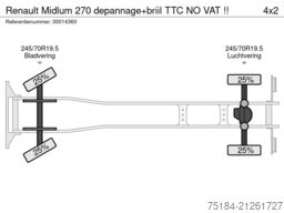 Renault Midlum 270 depannage+briil TTC NO VAT !!
