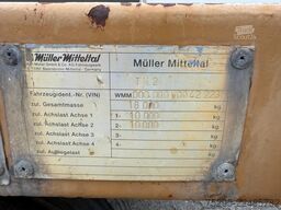 Müller-Mitteltal 2Achs 7,10 m Plattform Pritsche Plateau TÜV9 26