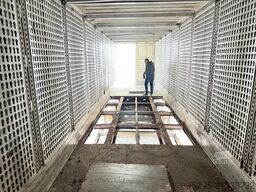 Krone 3 Achs Koffer Doppelstock Textilbleche - defekt