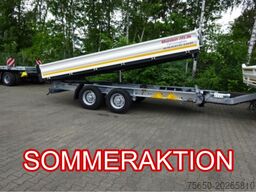 Möslein TTD 11 Weiß  neuer Tandem 3- Seitenkipper Tieflader-- Neufahrzeug --