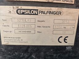 VOLVO FH500 / Holzkran Epsilon S270L / 70000 Kg GG