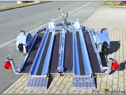 Debon RM2 Zweimotorradanhänger Einzelabsenkung