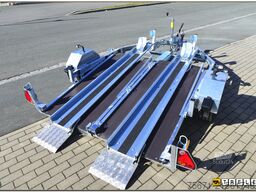 Debon RM2 Zweimotorradanhänger Einzelabsenkung