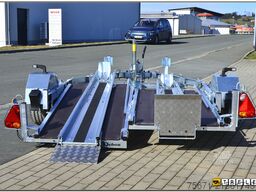 Debon RM2 Zweimotorradanhänger Einzelabsenkung