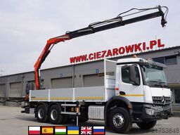 Mercedes-Benz Arocs 2633 flatbed truck / Crane FASSI