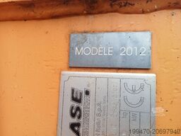 Case WX95 with 4 excavator buckets and forks