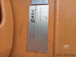 Case WX95 with 4 excavator buckets and forks