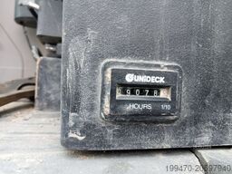 Case WX95 with 4 excavator buckets and forks