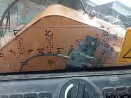 Case WX95 with 4 excavator buckets and forks