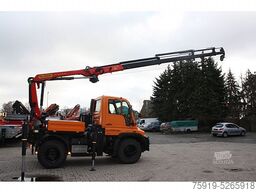 Mercedes-Benz UNIMOG 300 Wandler mit Kran PK 9002 u. Seilwinde
