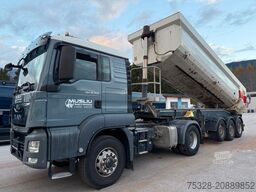 MAN TGS 18.460 4X4 H Pritarder + Auflieger Schwarzmü