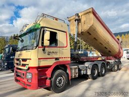 MERCEDES-BENZ Actros 2655 V8 MP3 6X4 BL + Auflieger Schwarzmül