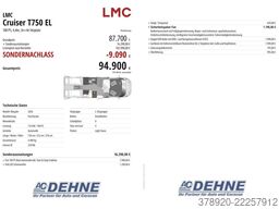 LMC Cruiser T750 EL 180 PS, AUT, 3e+4e Sitzplatz