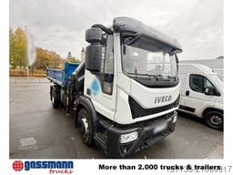 Iveco EuroCargo ML160E28K 4x2, Kran Hiab 099E-3 HiDuo,