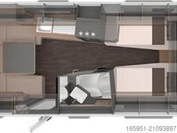 Knaus Sport 500 EU 1800kg Bugfenster TV-Halter Alu