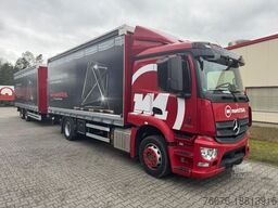 MERCEDES-BENZ 1843 LL Schiebeplane Edscha LBW 1,5t + Anhänger