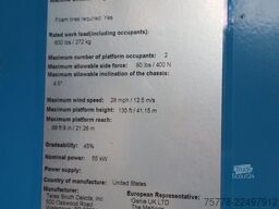 Genie ZX-135 /70 | 43 METER | 272 KG | LOW HOURS