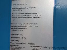 Genie ZX-135 /70 | 43 METER | 272 KG | LOW HOURS