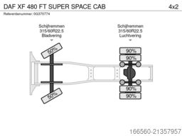 DAF XF 480 FT SUPER SPACE CAB