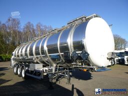 Burg Food / chemical tank inox L4BH 37.5 m3 / 3 comp