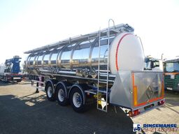 Burg Food / chemical tank inox L4BH 37.5 m3 / 3 comp