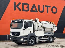 MAN TGS 18.320 4x4 Müller tank 8000 + 1000 l / vacu...