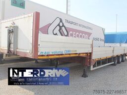 Lowbed semitrailer for transportation of construction machinery Miele semirimorchio pianale collo doca usato