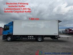 Mercedes-Benz Antos 1830 Isolierter Koffer 7.40m LBW 1.5t.