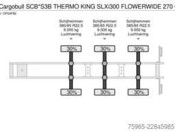 SCHMITZ CARGOBULL SCB*S3B THERMO KING SLXi300 FLOWERWIDE 270 CM HI
