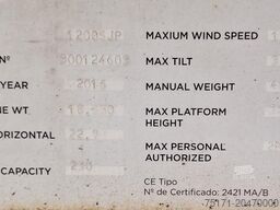 JLG 1200SJP Diesel, 38.7m Working Height, 23.5m Reach,