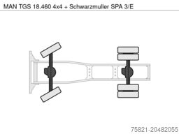 MAN TGS 18.460 4x4 + Schwarzmuller SPA 3/E