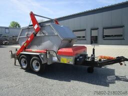Remolque roll off UNSINN FZ-TECHNIK Absetzcontainer Anhänger+Teleskop+Deckelmulde