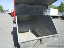 UNSINN FZ-TECHNIK Absetzcontainer Anhänger+Teleskop+Deckelmulde