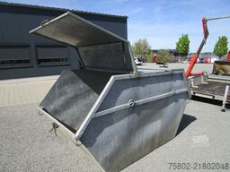 UNSINN FZ-TECHNIK Absetzcontainer Anhänger+Teleskop+Deckelmulde